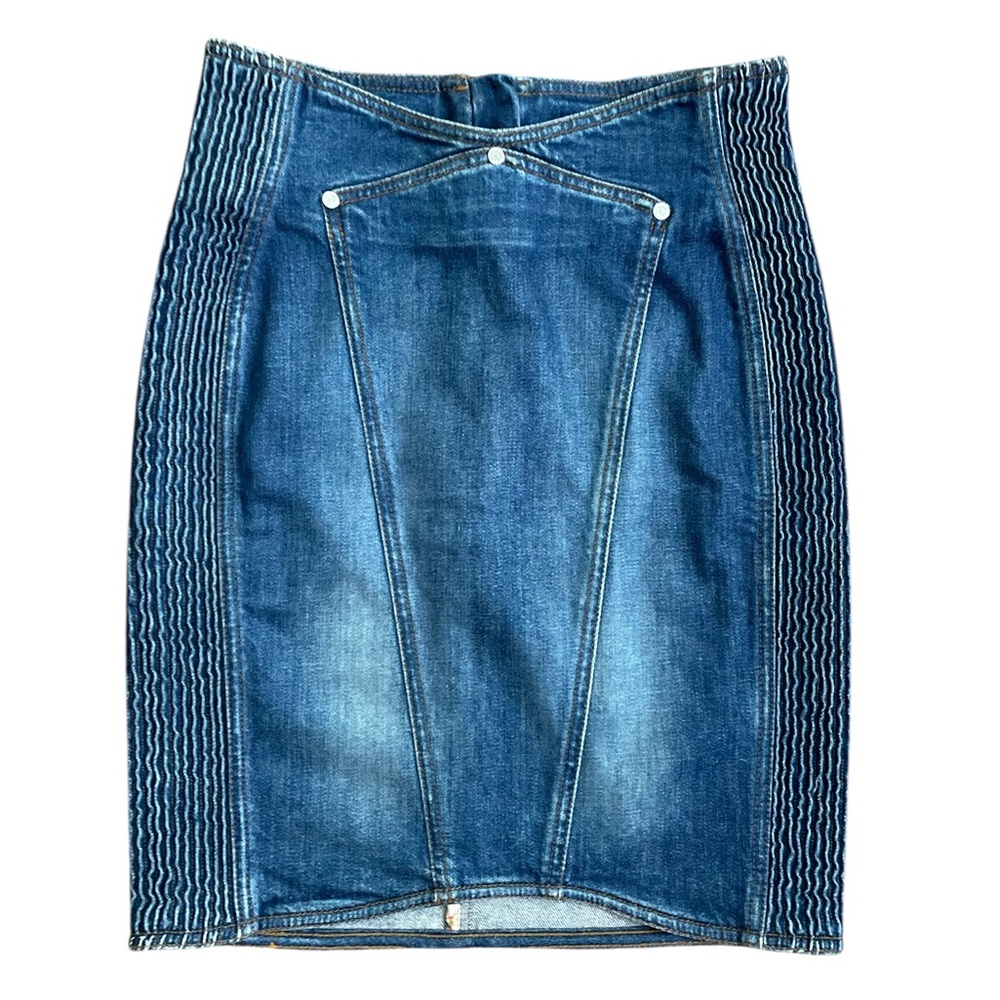 Vintage Roberto Cavalli Denim Pencil Skirt